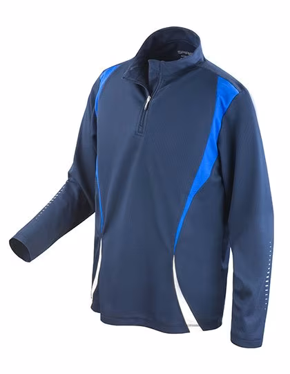 SPIRO Trial Trainingsoberteil mit Reißverschluss, Navy/Royal 3XL, RT178X