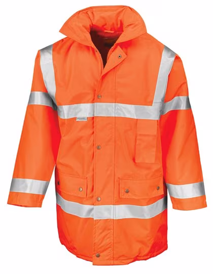 Result Safe-Guard Veste de sécurité fluorescente avec capuche, Fluorescent Yellow M, RT18
