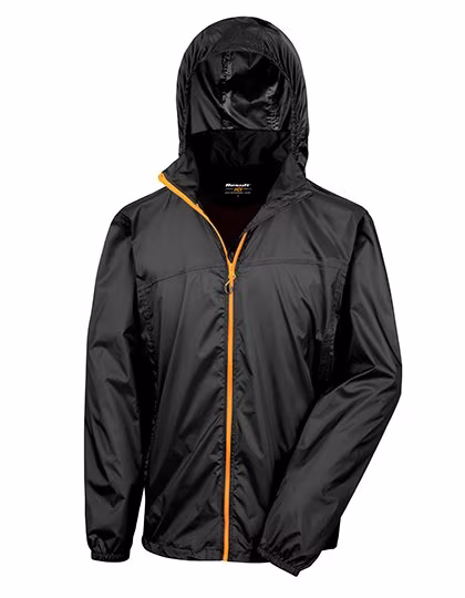 Result Veste Urban Stowable légère et imperméable, Raspberry/Lime M, RT189