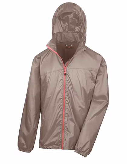 Result Leichte wasserdichte Urban Stowable Jacke, Fennel/Pink XL, RT189