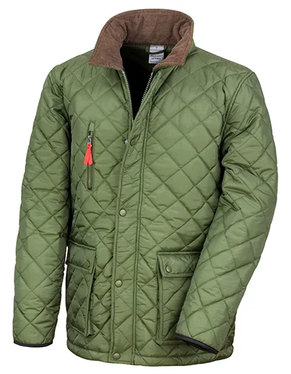 Result Cheltenham Gold Jacket with Fleece Inner Lining, Olive Green XXL, RT196