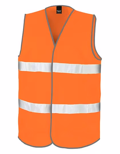 Result Safe-Guard Gilet de sécurité avec bandes réfléchissantes, classe 2, Fluorescent Yellow S/M, RT200
