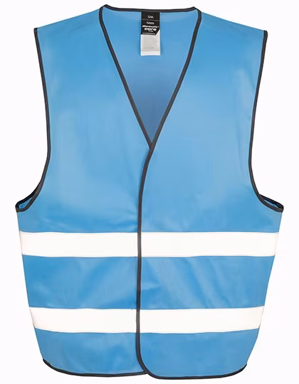 Result Safe-Guard Gilet di sicurezza riflettente con chiusura a strappo, Sky XS, RT200XEV