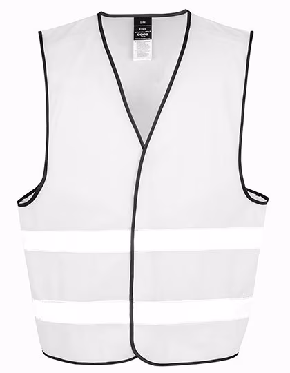 Result Safe-Guard Reflektierende Sicherheitsweste mit Klettverschluss, White L/XL, RT200XEV