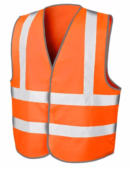 Result Safe-Guard Gilet di sicurezza ad alta visibilità con riflettori, Fluorescent Yellow L/XL, RT201