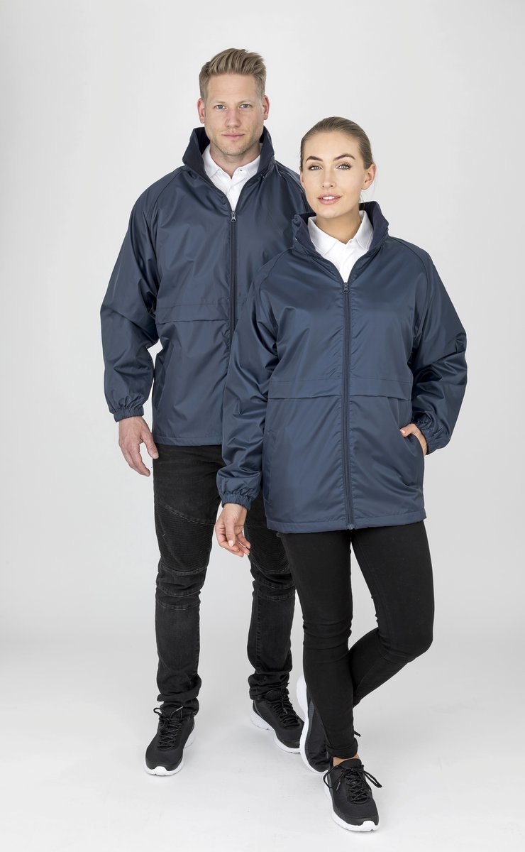 Result Core Microfleece Jacke mit Kapuze und Reflektor, Black M, RT203