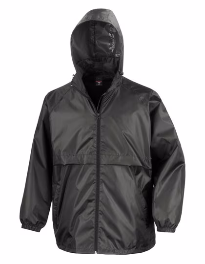 Result Core Veste outdoor légère et imperméable avec capuche, Black XS, RT205