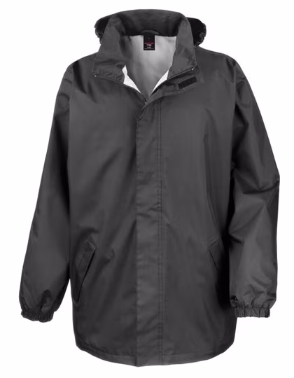 Result Core Wasserabweisende Midweight Jacke mit Kapuze, Black L, RT206