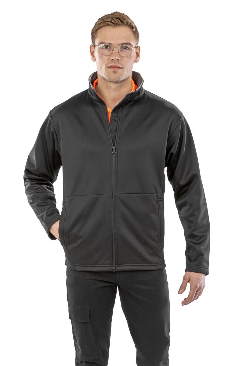 Result Core Softshell-Jacke mit 4-Wege-Stretch, Black S, RT209