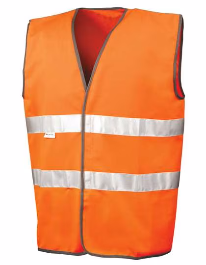 Result Safe-Guard Motorist Safety Vest with 3M Reflectors, Fluorescent Orange XXL, RT211