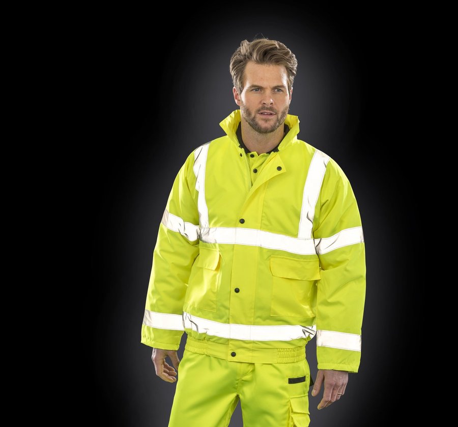 Result Safe-Guard High Vis Winter Blouson mit Polar-Therm, Fluorescent Yellow S, RT217X