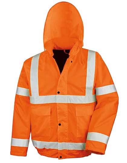 Result Safe-Guard High Vis Winter Blouson mit Polar-Therm, Fluorescent Orange S, RT217X