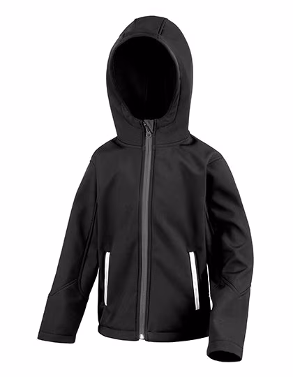 Result Core Junior TX Performance Softshell Jacket, Black/Grey L (9-10), RT224J
