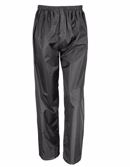 Result Core Wasserdichte Regenhose mit verstellbarem Beinabschluss, Black S, RT226