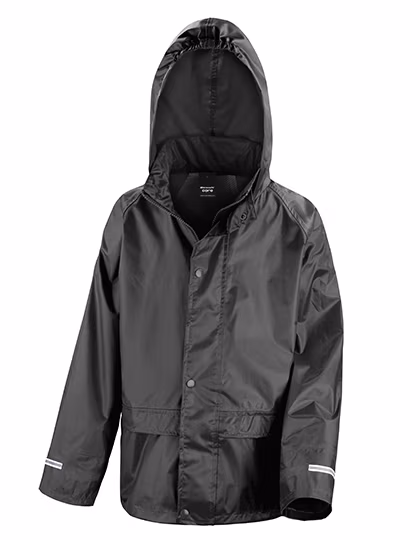 Result Core Giacca antipioggia Junior con rivestimento PVC, Navy XS (3-4), RT227J