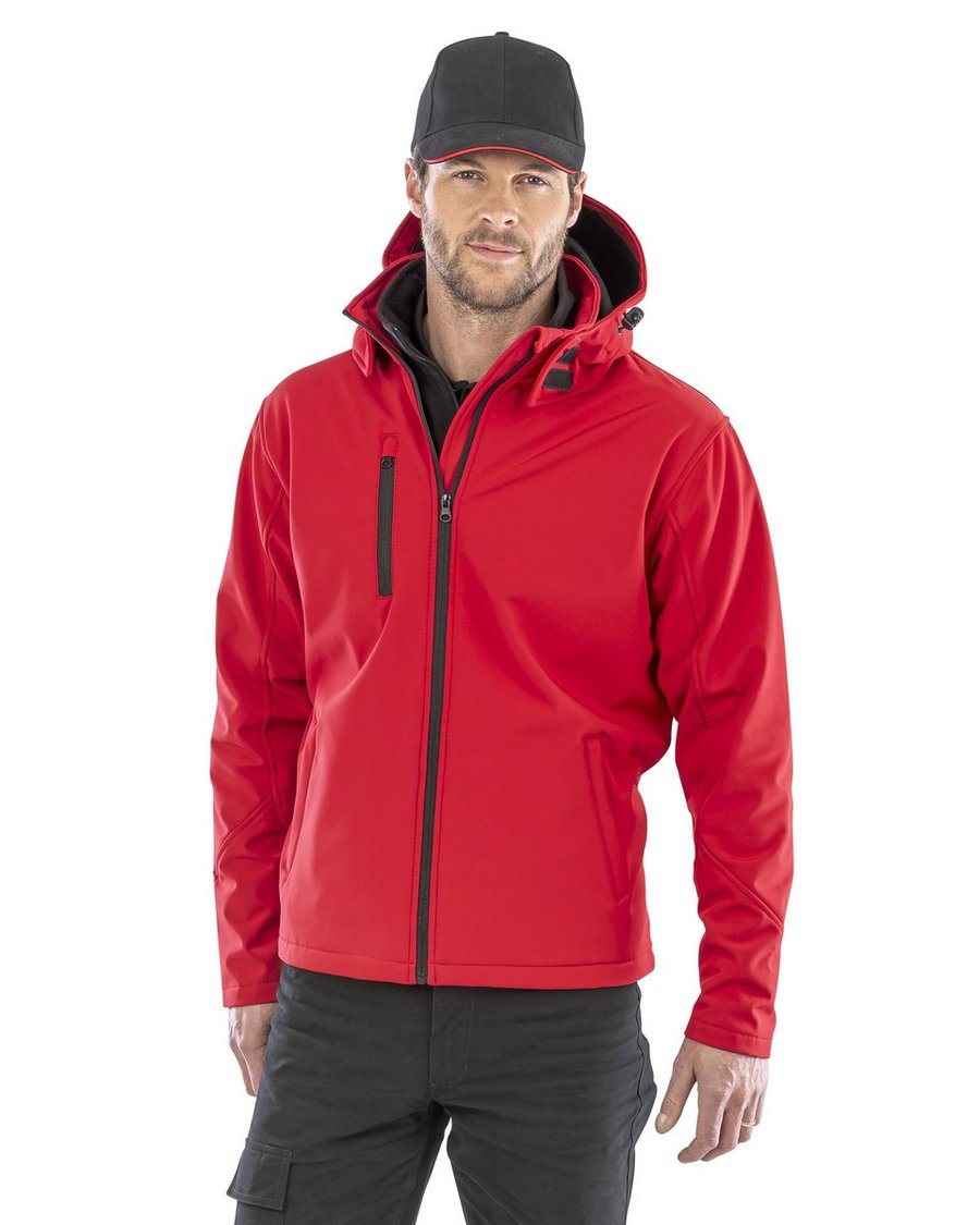 Result Core Softshell Jacke mit Kapuze für Herren, Navy/Royal S, RT230M