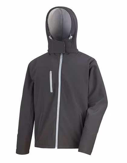 Result Core Softshell Jacke mit Kapuze für Herren, Red/Black L, RT230M