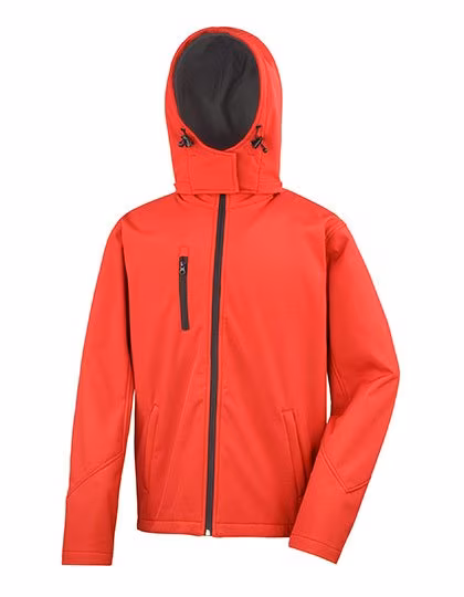 Result Core Softshell Jacket with Hood for Men, Red/Black M, RT230M