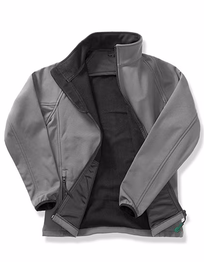 Result Core Softshell Jacket with Microfleece Lining for Women, Charcoal/Black XXL, RT231F