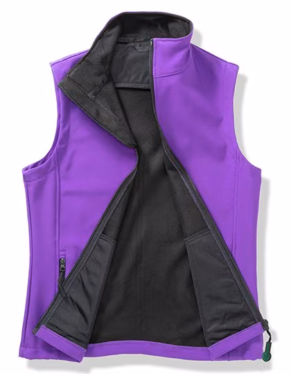 Result Core Women´s Printable Soft Shell Bodywarmer Purple/Black L (RT232F), RT232F
