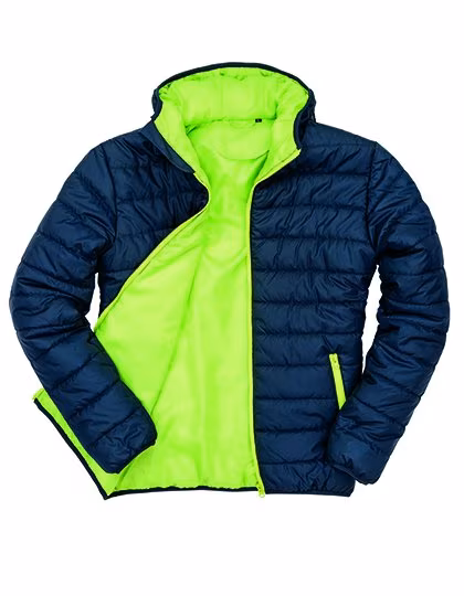 Result Core Wasserabweisende Soft Padded Jacke, Navy/Lime XXL, RT233