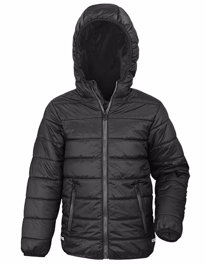 Result Core Giacca Soft Padded Junior con Cappuccio, Navy/Navy M (7-8), RT233J