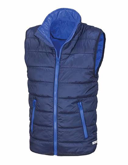 Result Core Jugend Soft-Padded Bodywarmer mit Reflektoren, Navy/Royal XXL (13-14), RT234Y