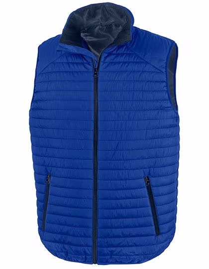 Result Genuine Recycled Recycled Thermoquilt Gilet mit Kinnschutz, Royal/Navy L, RT239
