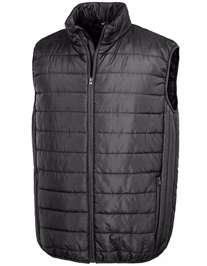Result Core Gilet trapuntato idrorepellente con Zip, Grey 3XL, RT244