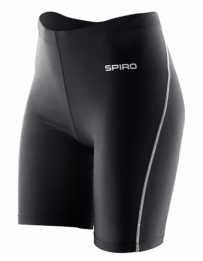 SPIRO Bodyfit Base Layer Shorts schwarz für Damen, Black M/L, RT250F