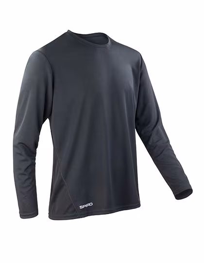 SPIRO Quick-Dry Shirt with Collar for Men, Navy L, RT254M