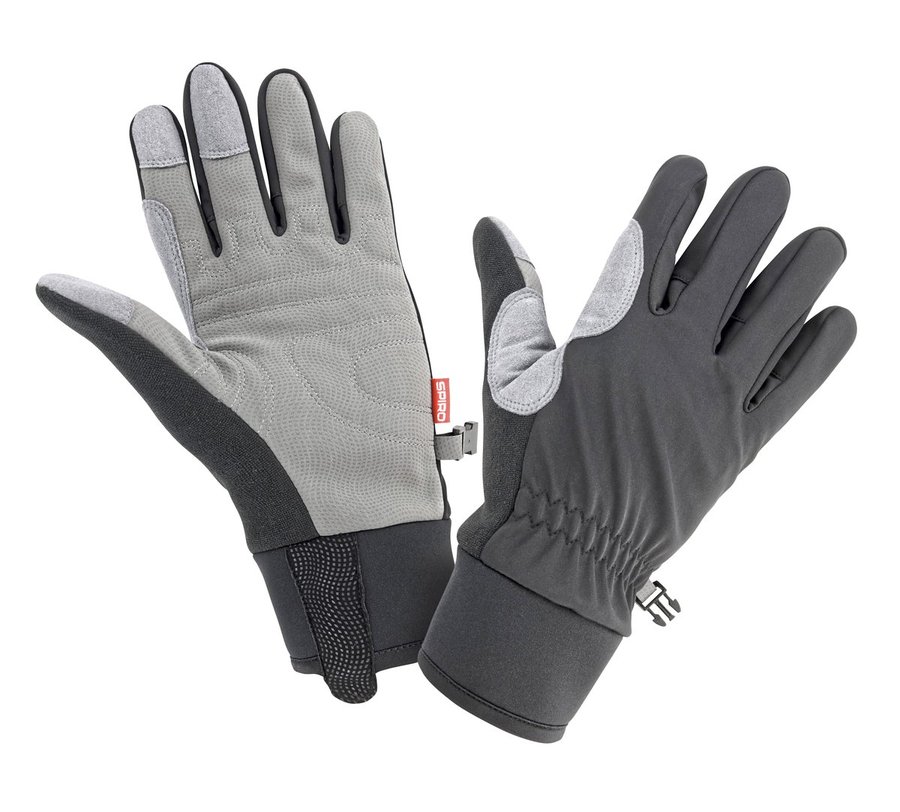 SPIRO Sportif Gants Longs avec grip, Black/Grey XS, RT258