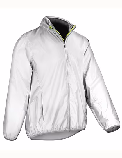 SPIRO Hi-Vis Jacket with Reflective Details, Neon White XS, RT266