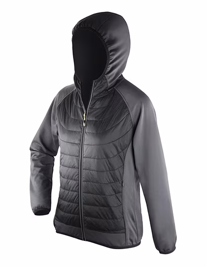 SPIRO Fitness Jacket Zero Gravity, Breathable for Women, Black/Charcoal XXS (32), RT268F