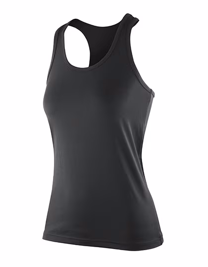 SPIRO Haut de sport en Softex® avec stretch pour femmes, Black XXS (6), RT281F