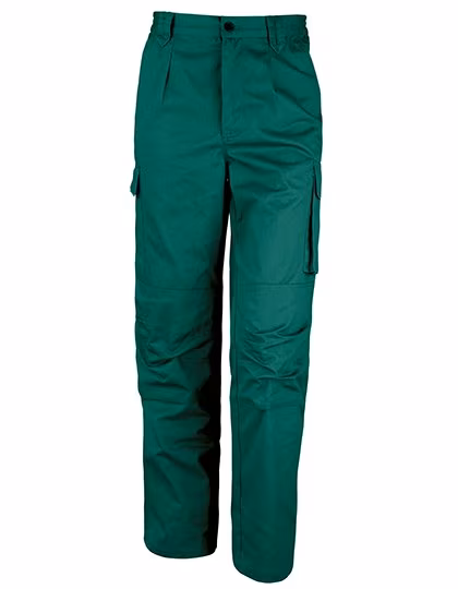 Result Work-Guard Arbeitsbundhose mit Cargotasche und Reflexen, Bottle Green 42/32 (3XL), RT308