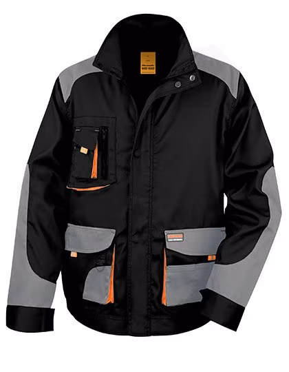 Result Work-Guard Giacca Lite con antivento e idrorepellente, Grey/Black 4XL, RT316