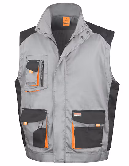Result Work-Guard Wasserabweisende Arbeitsweste mit Reißverschluss, Grey/Black M, RT317