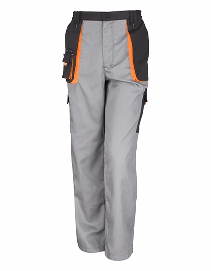 Result Work-Guard Work Trousers with Cargo Pockets and Reflectors, Grey/Black S, RT318