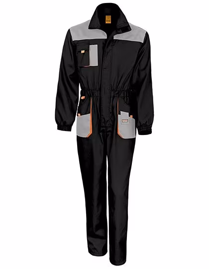Result Work-Guard Work Overall with Water-Repellent Fabric, Grey/Black 4XL, RT321