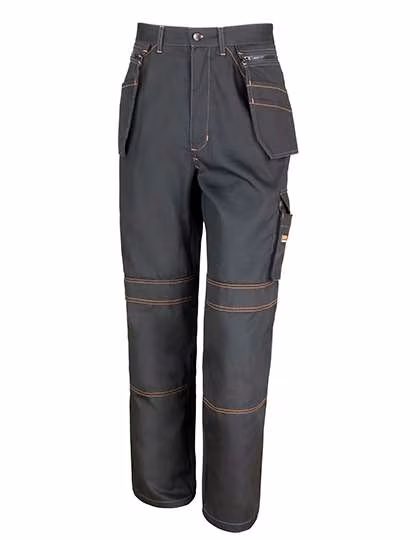 Result Work-Guard Lite X-Over Holster Trousers with Cargo Pockets, Black XS, RT323
