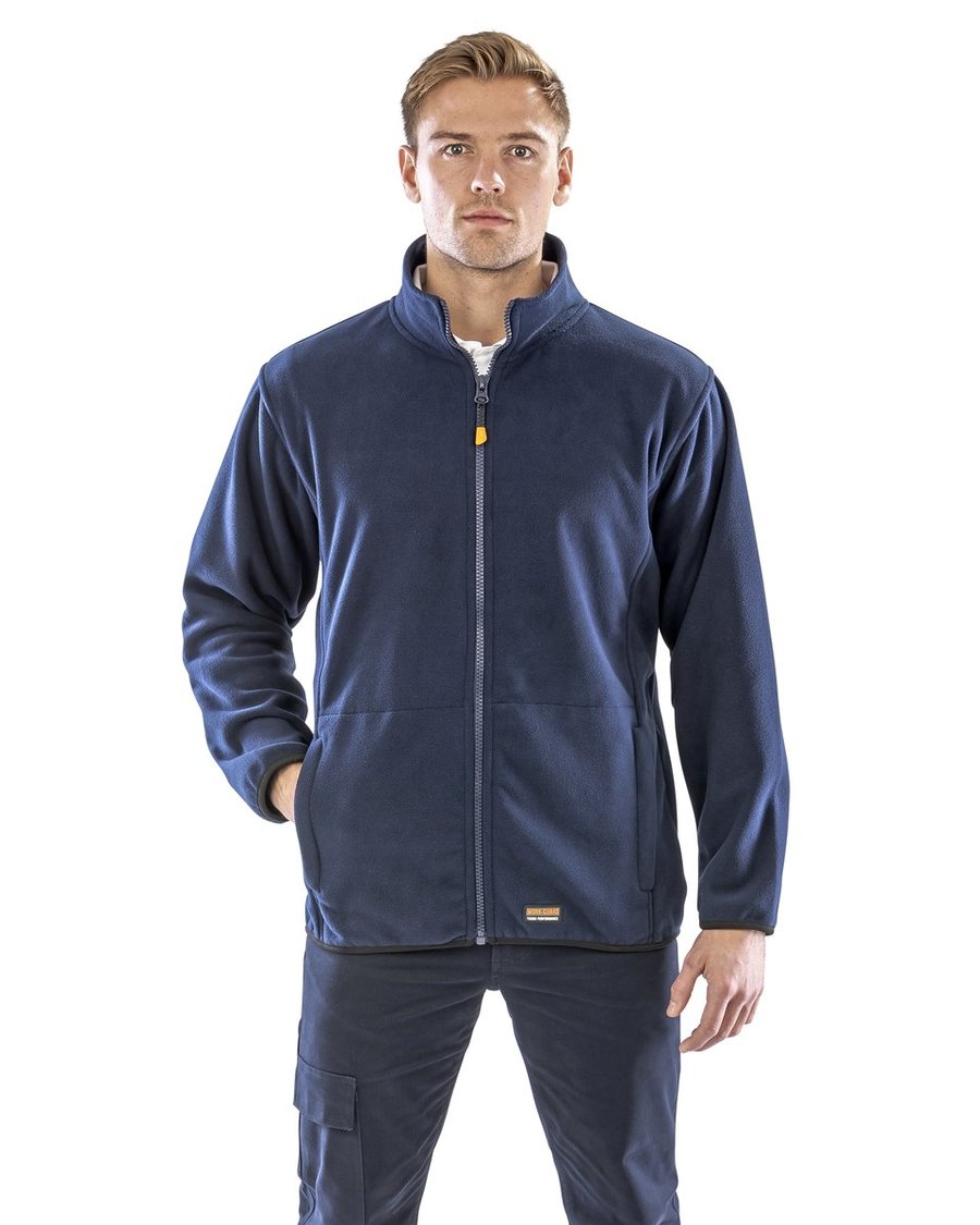 Result Work-Guard Heavy-Duty Microfleece Jacke mit Reißverschluss, Black XS, RT330