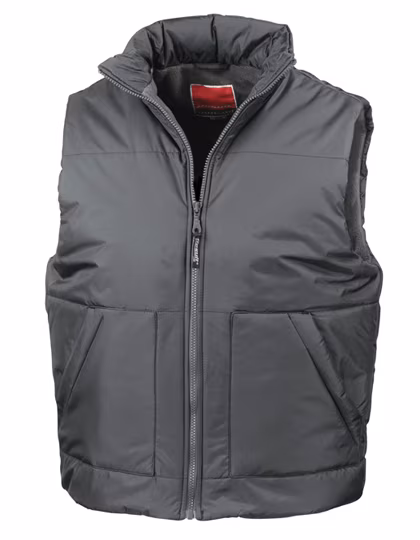 Result Fleeced Bodywarmer with Windproof Function, Dark Grey S, RT44