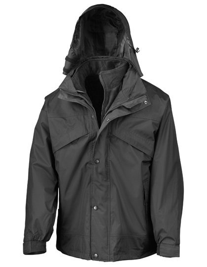 Result 3-in-1 Zip & Clip Jacke Fleece, Red L, RT68