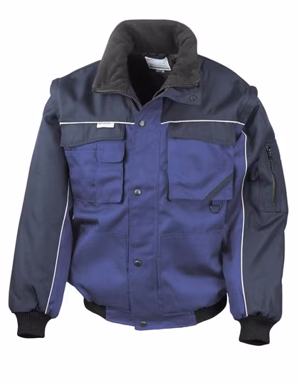 Result Work-Guard Zip Sleeve Jacke mit abnehmbaren Ärmeln, Royal/Navy XL, RT71