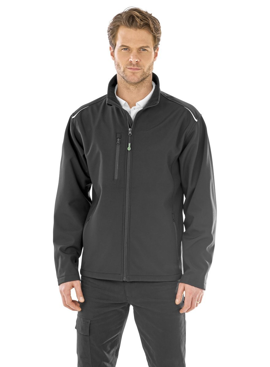 Result Genuine Recycled Recycelte 3-Layer Softshelljacke Herren, Black XS, RT900