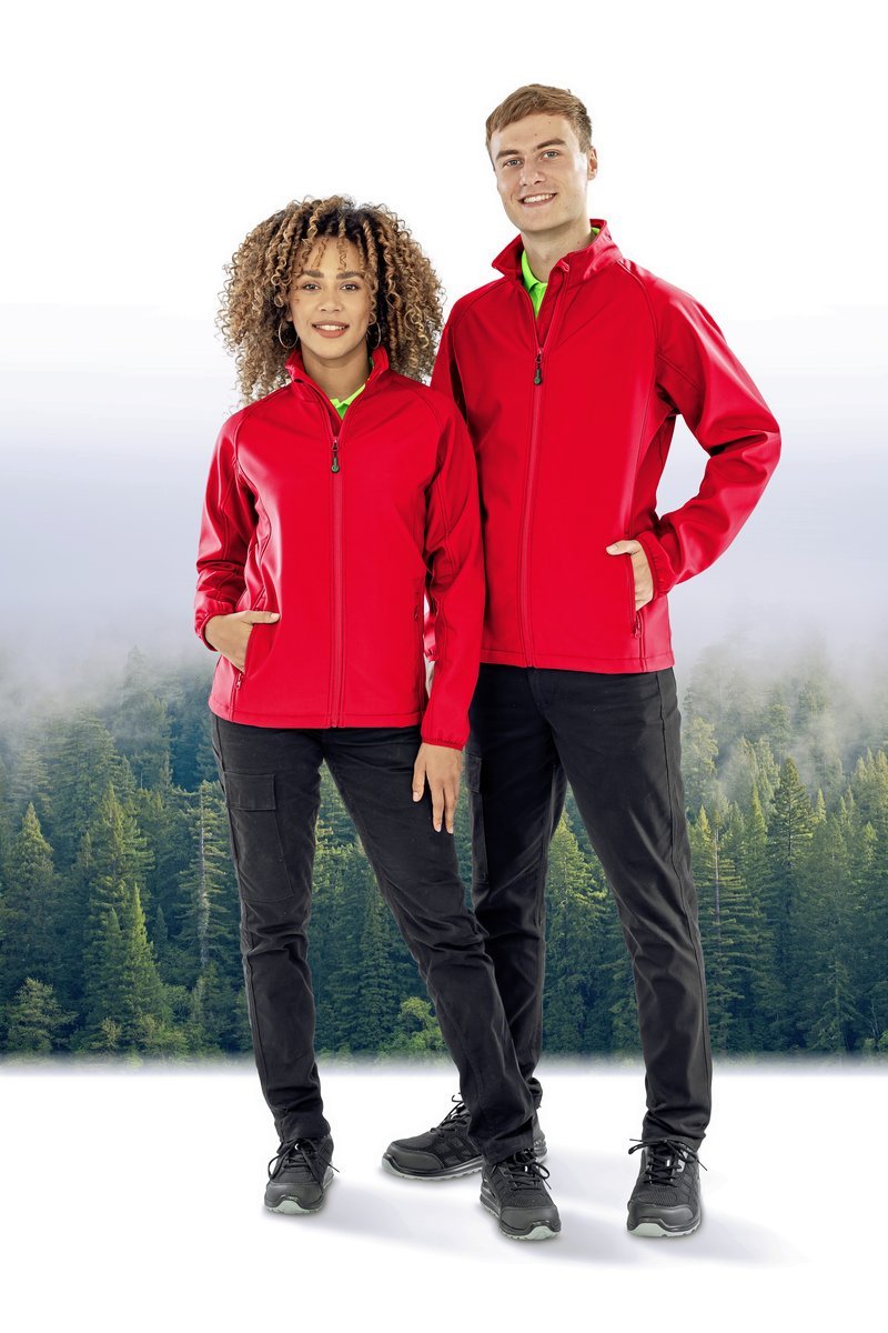 Result Genuine Recycled Recycelte 2-Lagen Softshell-Jacke Damen, Black S, RT901F