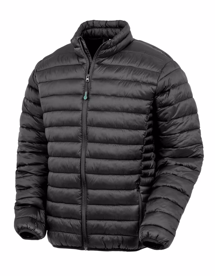 Result Genuine Recycled Recycled Quilted Jacket with Contrast Panel, Frost Grey M, RT912
