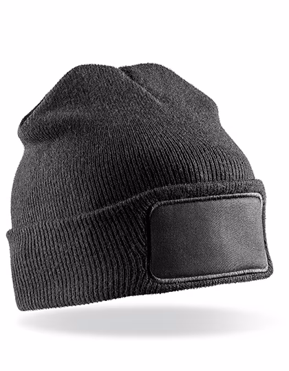 Result Genuine Recycled Recycled Bonnet Double Knit avec patch