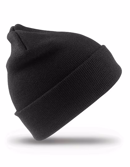 Result Genuine Recycled Recycled Wool Beanie with Deep Cuff, Navy One Size, RT929